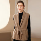 Sleeveless Wrap Vest with Waist Tie for Women | Zyra