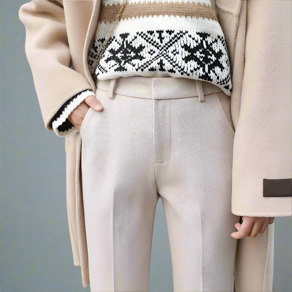 Slim-Fit Wool Trousers for Women | Xylarin