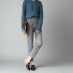 Slim-Fit Wool Trousers for Women | Xylarin