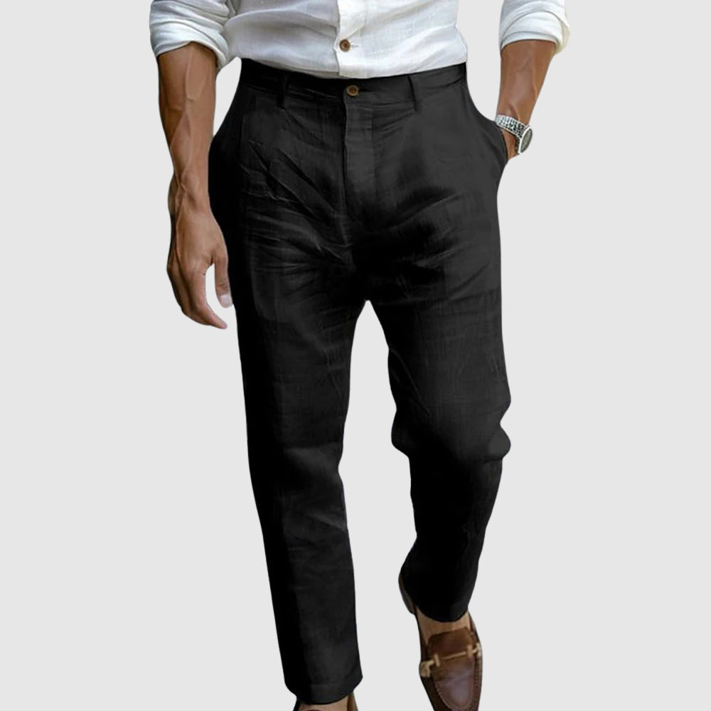 Straight-Cut Ankle-Length Pants for Men | Lawrence