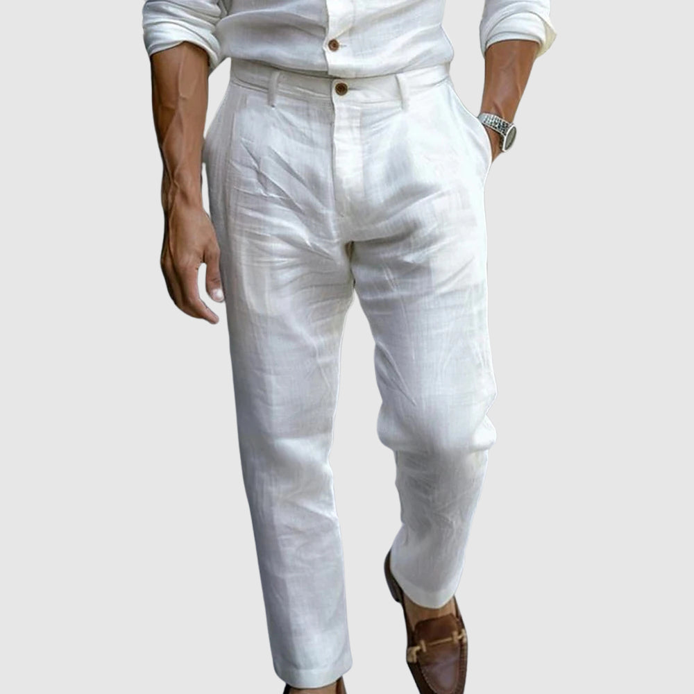 Straight-Cut Ankle-Length Pants for Men | Lawrence