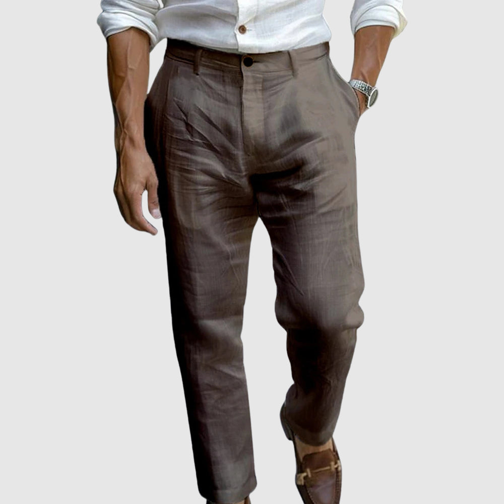 Straight-Cut Ankle-Length Pants for Men | Lawrence