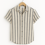 Striped Linen Shirt for Men | Valrin