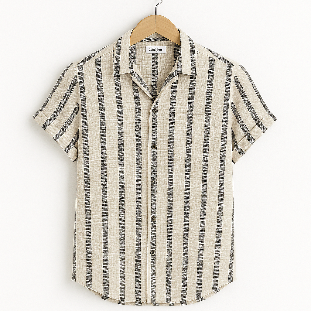 Striped Linen Shirt for Men | Valrin