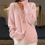 V-Neck Cable Knit Cardigan for Women | Cardi