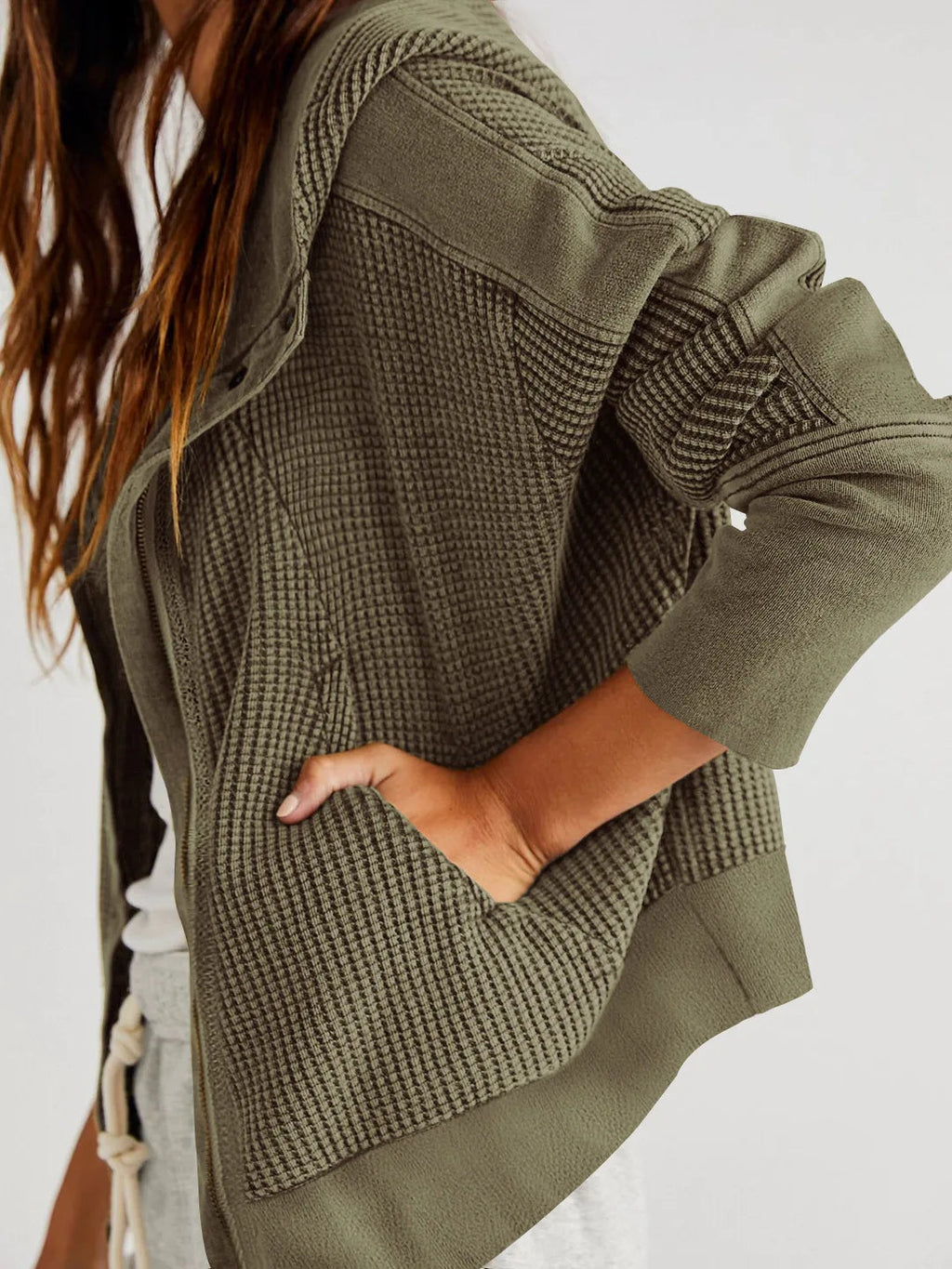 Waffle Hoodie for Women | Nalori