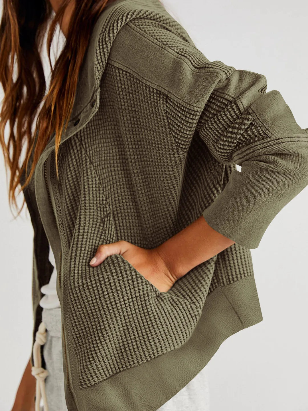 Waffle Hoodie for Women | Nalori