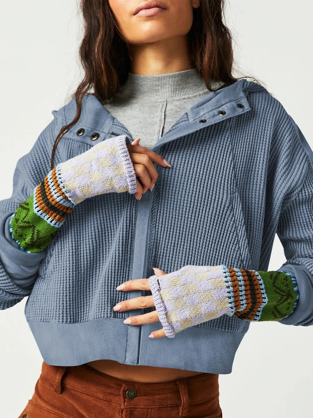 Waffle Hoodie for Women | Nalori