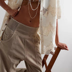 Weekender Wide-Leg Harem Denim Pants for Women | Nalari