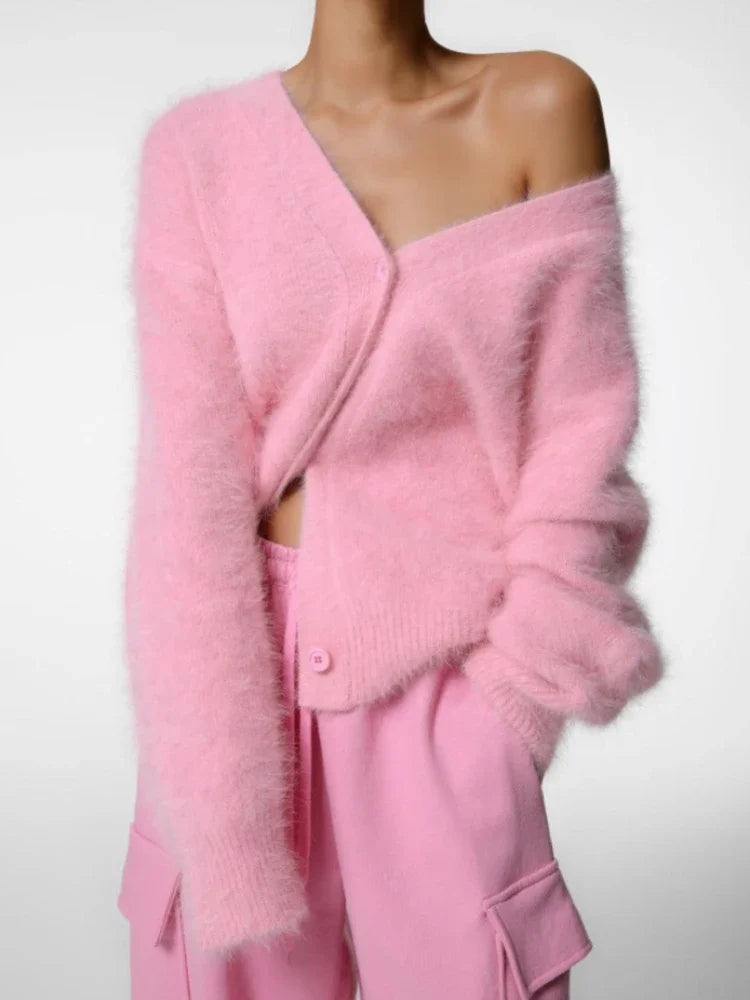 Wrap-Style Longline Cardigan for Women | Valene