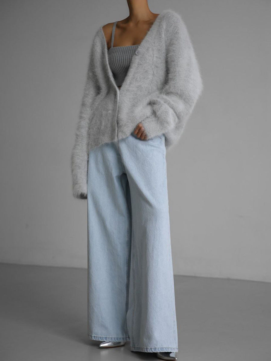 Wrap-Style Longline Cardigan for Women | Valene