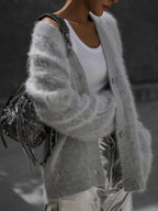 Wrap-Style Longline Cardigan for Women | Valene