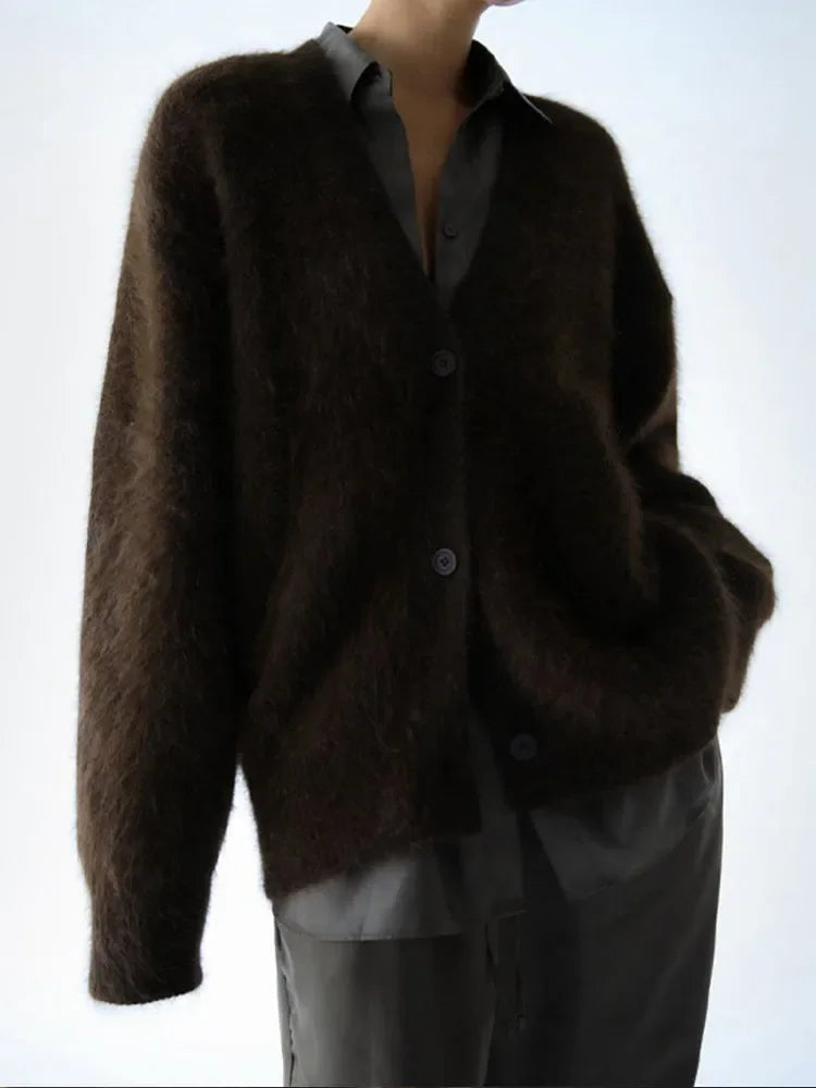 Wrap-Style Longline Cardigan for Women | Valene